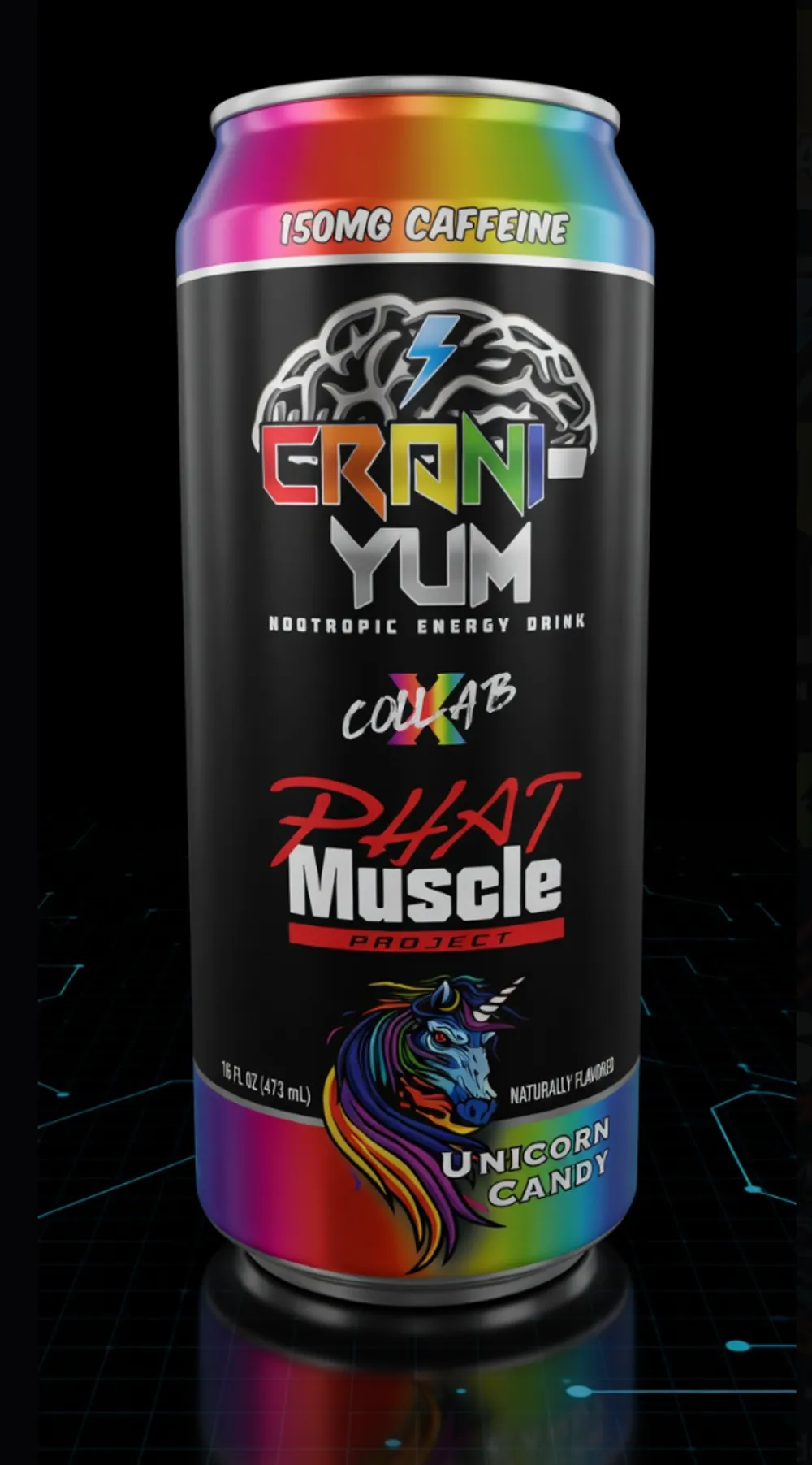 Crani-Yum Nootropic Energy Drink ingredient panel