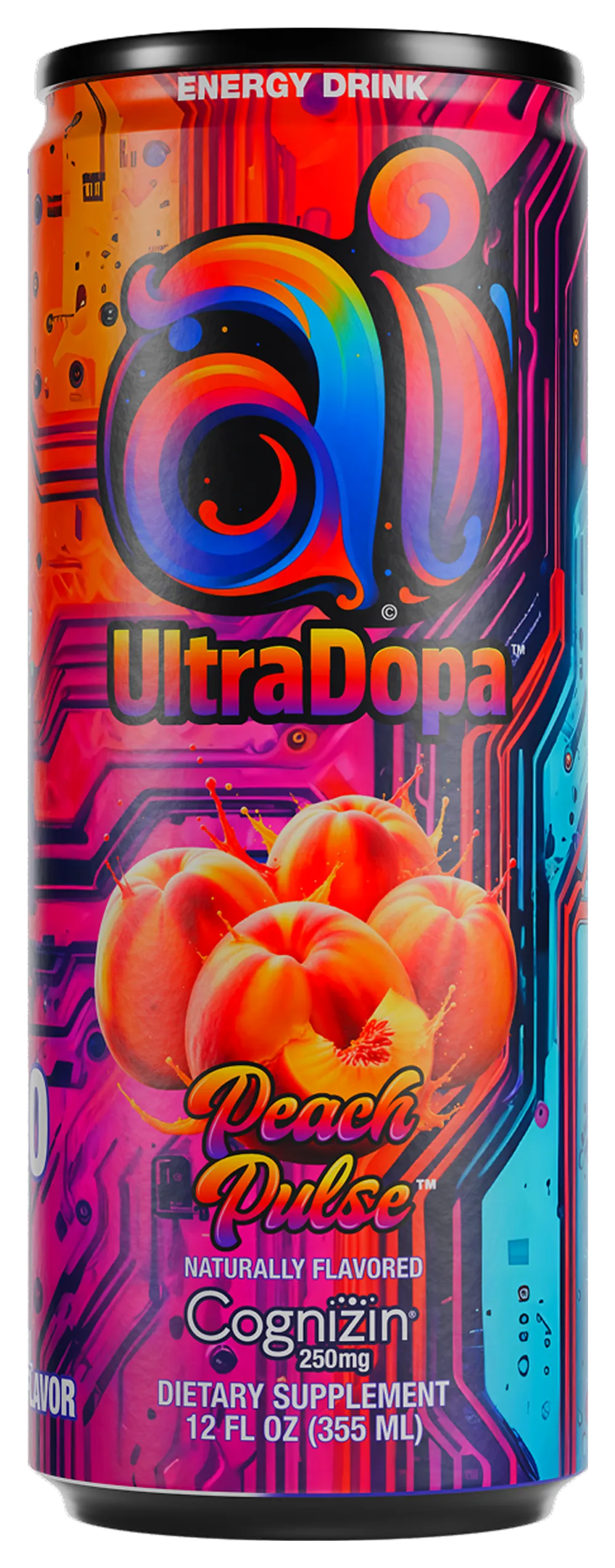 AI Energy UltraDopa Energy Drink ai energy ultradopa drink peach pulse