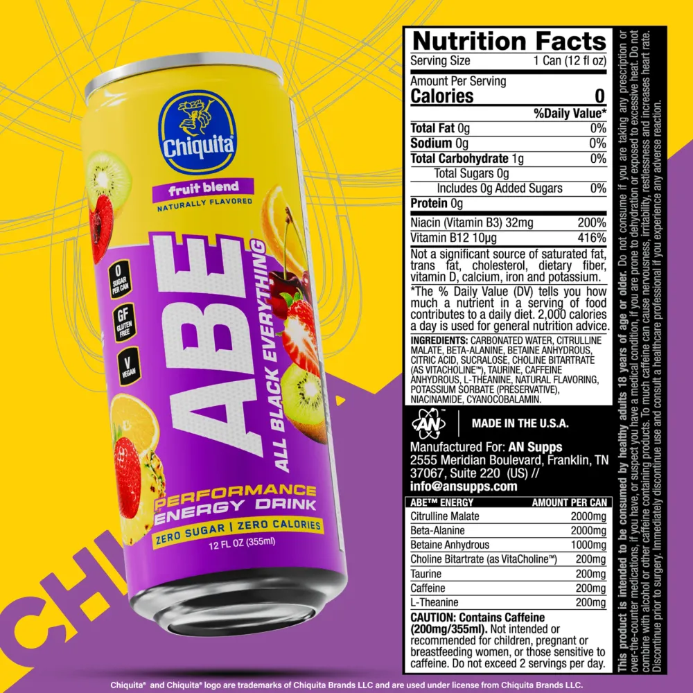 Applied Nutrition Abe Performance Energy Drink Icee Label