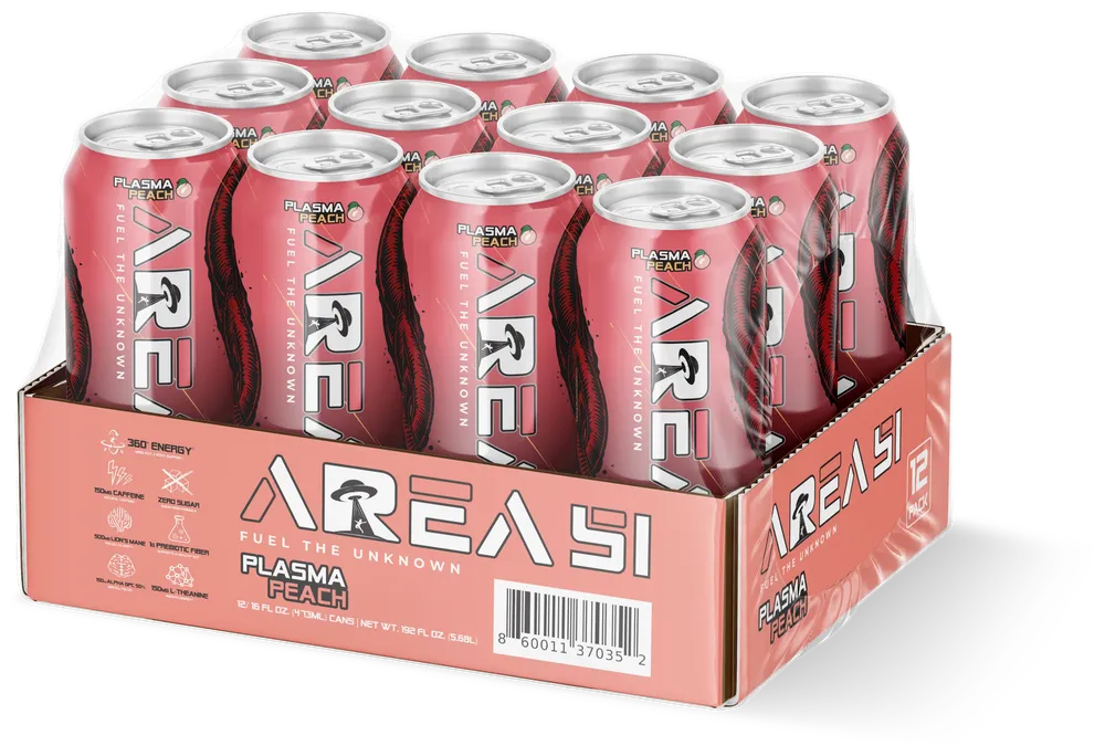 Area 51's Plasma Peach Is a White-Peach Take on Functional Energy area 51 energy plasma peach case