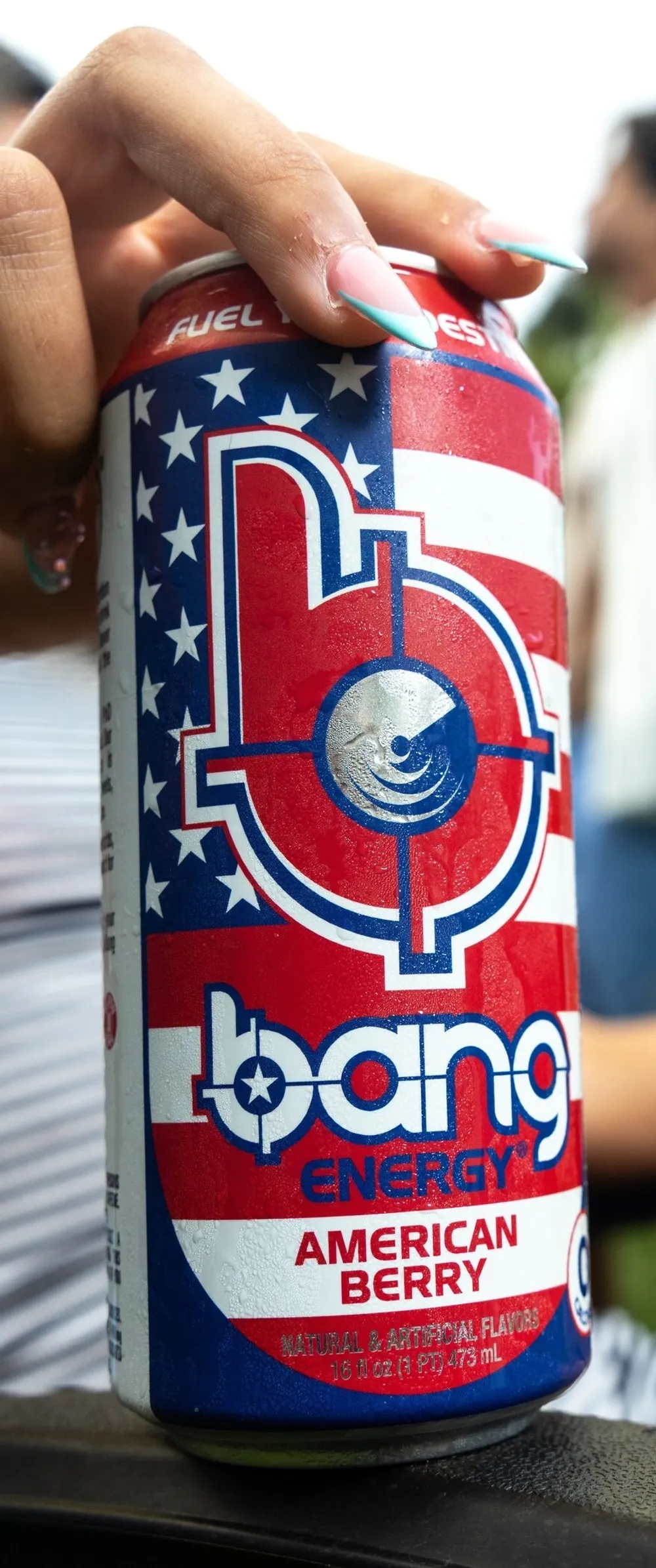 Bang Energy American Berry promotional image celebrating America's 250th anniversary