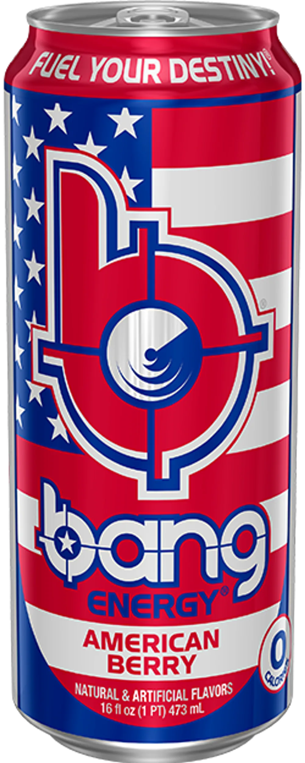 Bang Energy American Berry can with red, white, and blue patriotic design
