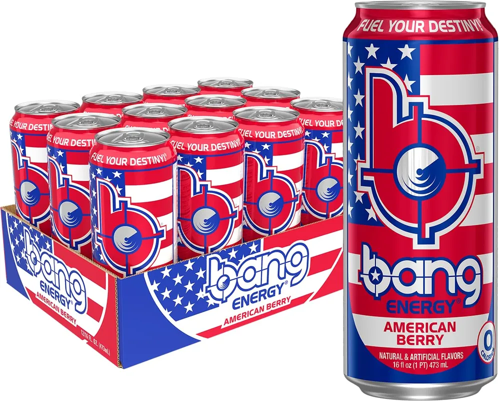 Bang Energy American Berry flavor can