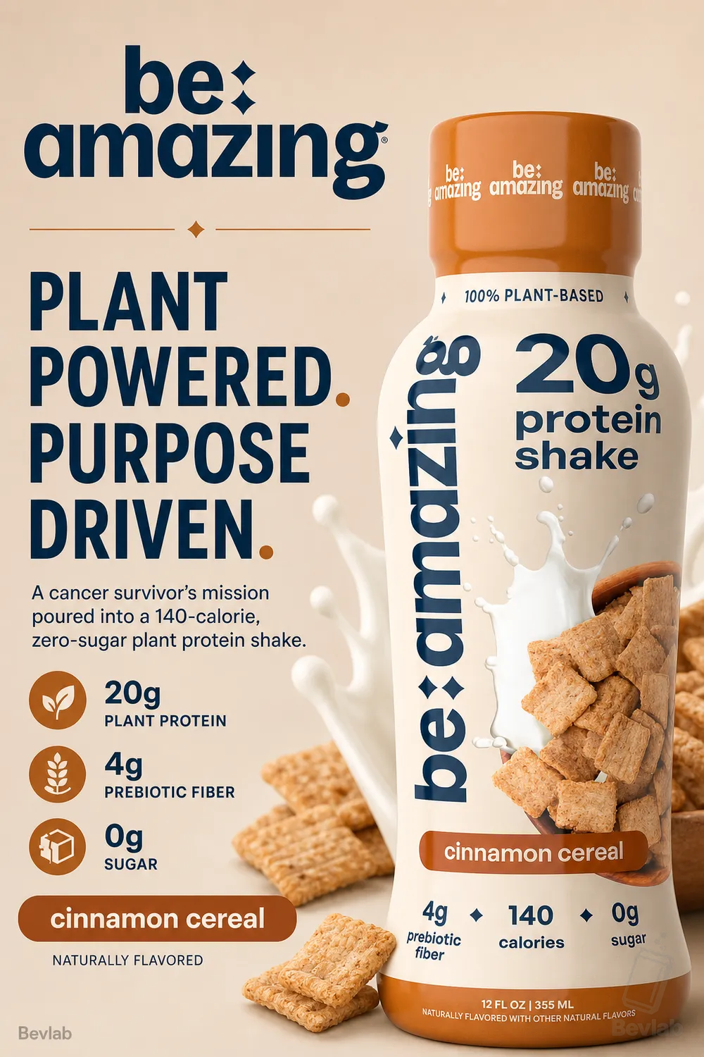 Be Amazing Vegan Protein Shake RTD featured brand story
