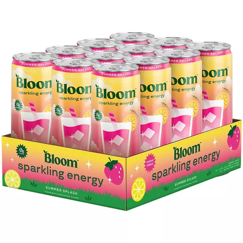 Bloom Sparkling Energy Drink Summer Splash