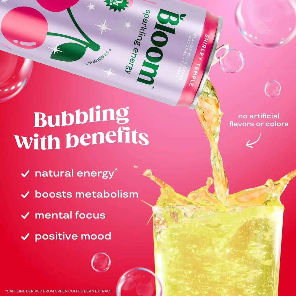 Bloom Sparkling Energy Shirley Temple Benefits