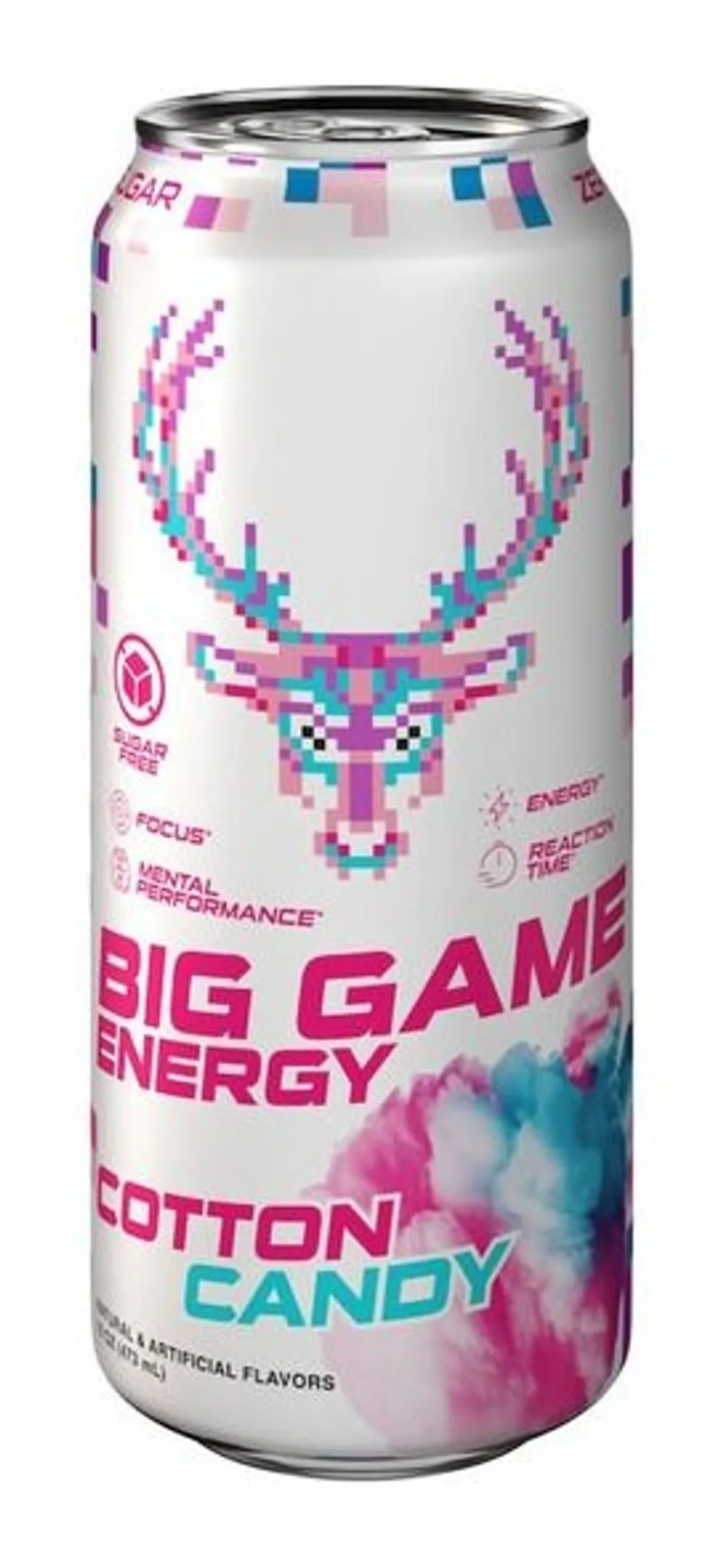 Bucked Up Big Game Energy Drink: Is it Here to Stay? bucked up big game cotton candy front