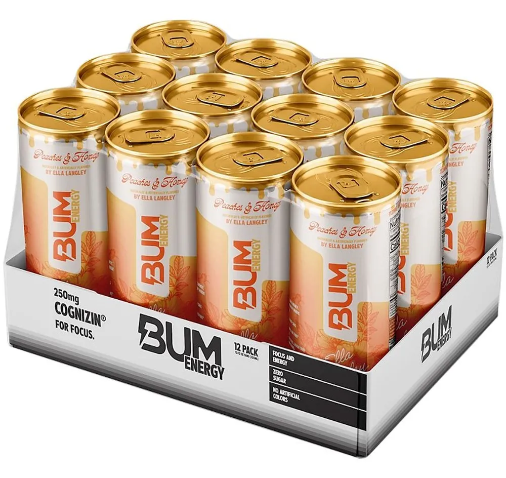 Bum Energy Energy Drink — Peaches and Honey by Ella Langley bum energy peaches honey case