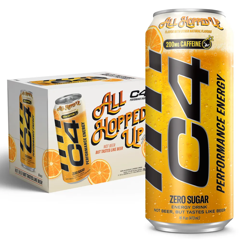 c4 energy all hopped up can and case