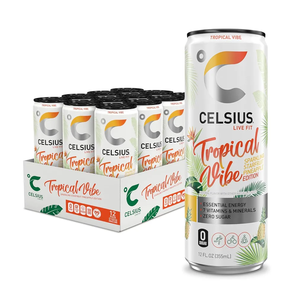 Celsius Energy Drink Tropical Vibe case