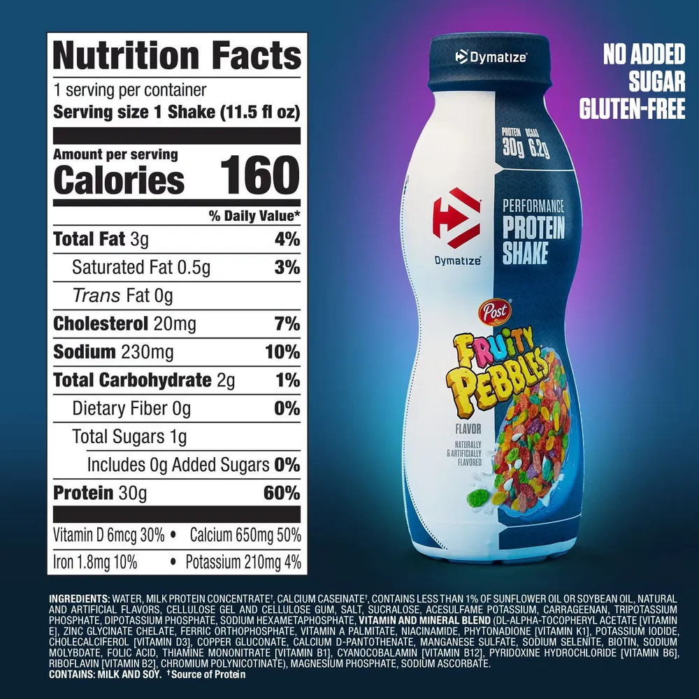 dymatize performance protein shake rtd fruity pebbles gallery 1