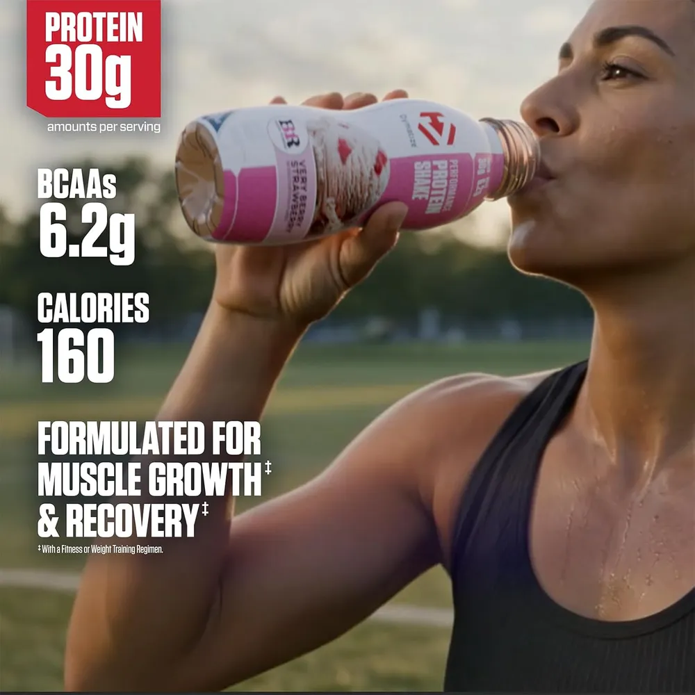 dymatize performance protein shake rtd very berry strawberry 12 pack