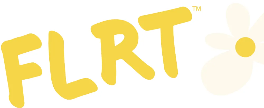 FLRT Energy Drink flrt sunset squeeze logo light