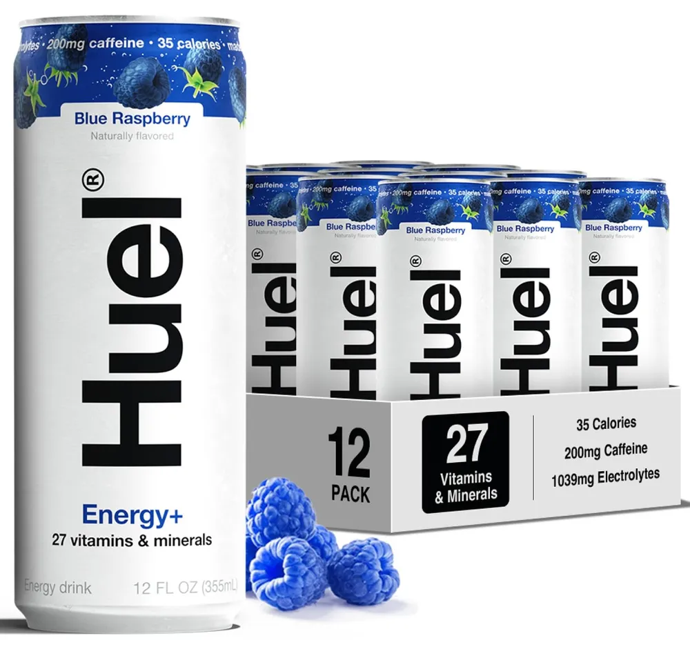 Energy+ Drink huel energy plus blue raspberry