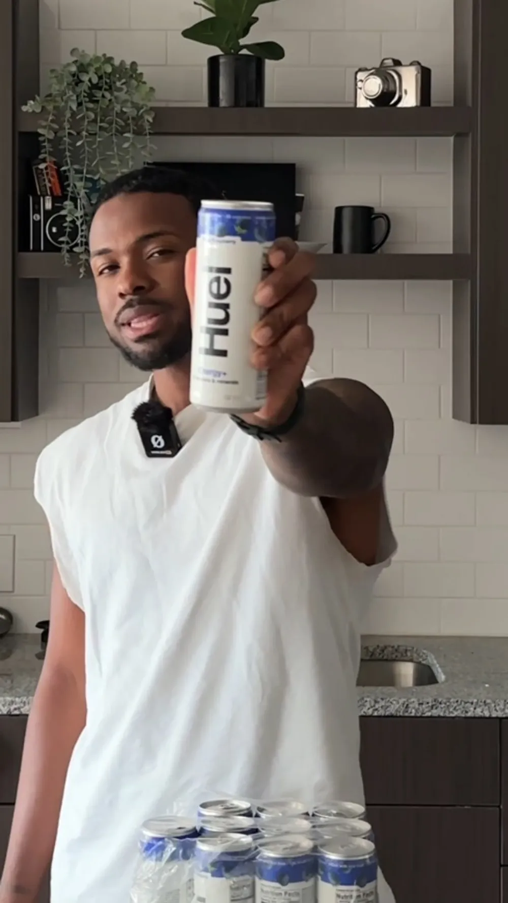Huel Energy+ Drink huel energy plus lifestyle blue raspberry