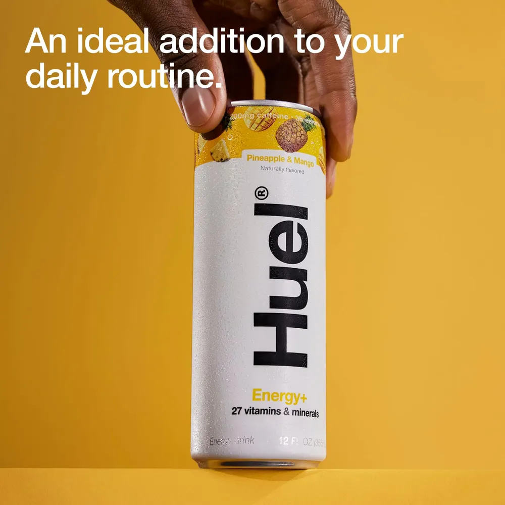 Huel Energy+ Drink huel energy plus lifestyle pineapple mango