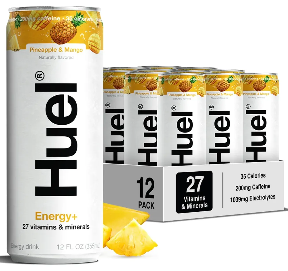 Energy+ Drink huel energy plus pineapple mango