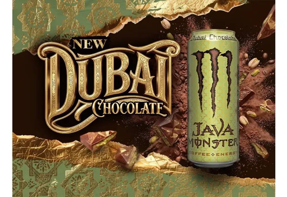 Monster's official launch image for Java Monster Dubai Chocolate
