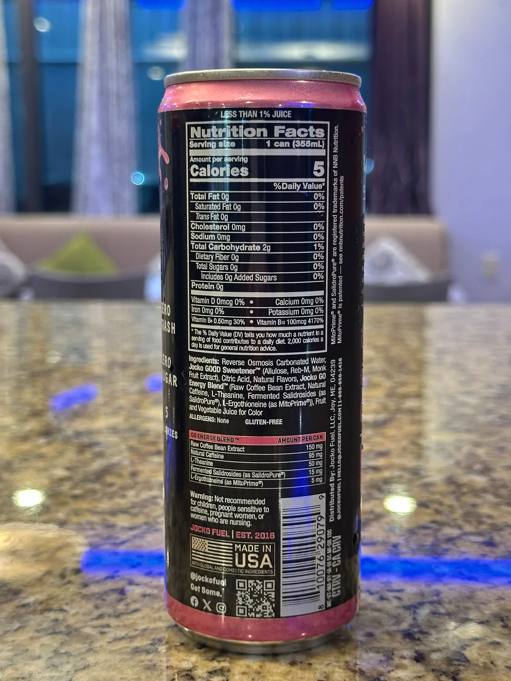 Jocko Fuel GO Energy Drink New Label