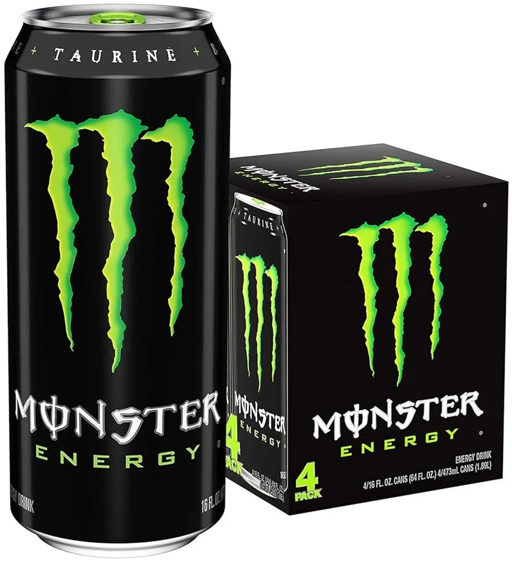Monster Energy Drink original 4-pack of 16 fl oz cans