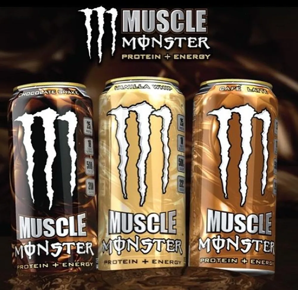 The original Muscle Monster energy and protein drink from 2013