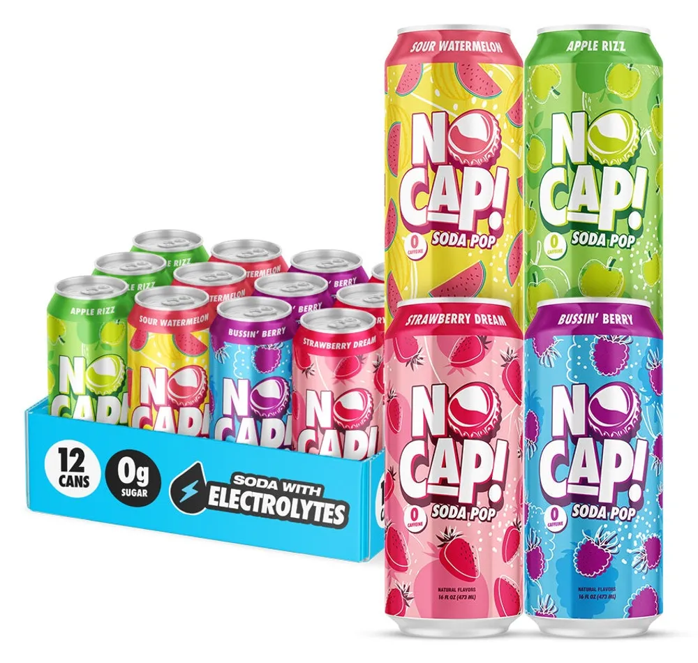 NO CAP! Soda Pop no cap soda pop core variety pack