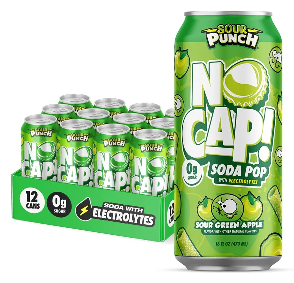 NO CAP! Soda Pop no cap soda pop sour punch green apple