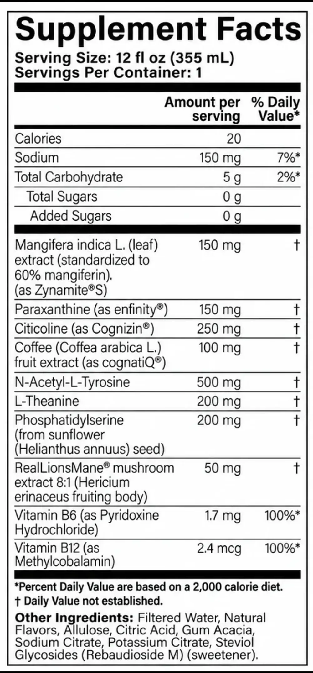 nyne focus ingredients