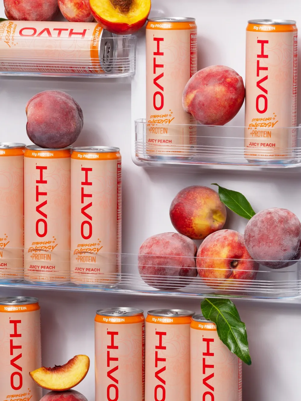 Oath Energy Protein Juicy Peach Cans