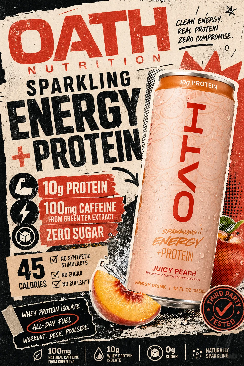 Oath Nutrition Energy Protein Drink Featured Story