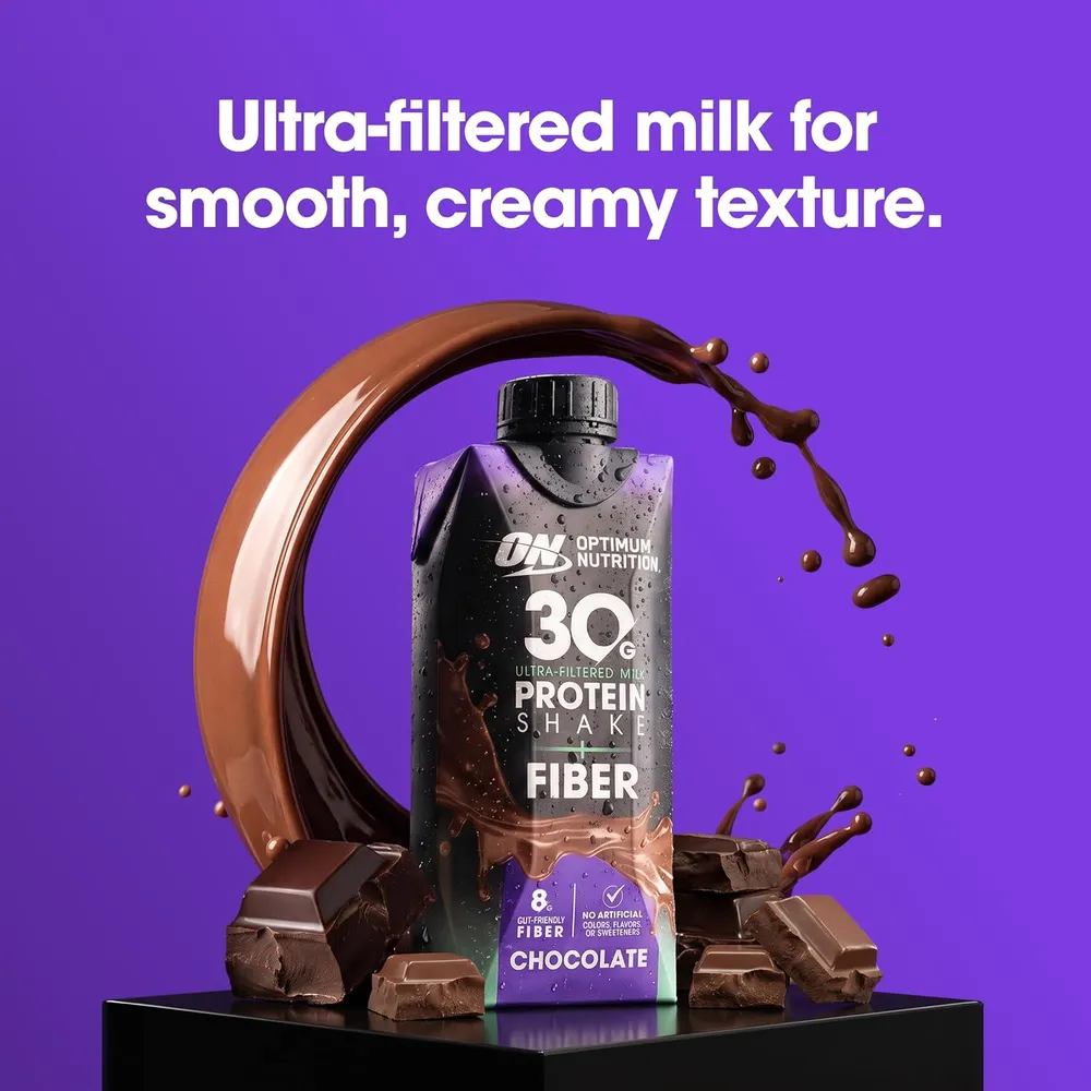 Optimum Nutrition Protein Shake + Fiber RTD optimum nutrition protein shake fiber chocolate amazon 05
