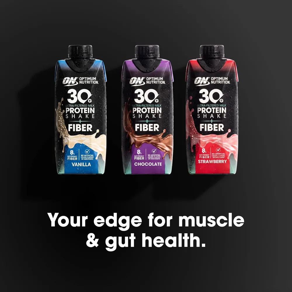 Optimum Nutrition Protein Shake + Fiber RTD optimum nutrition protein shake fiber chocolate amazon 06