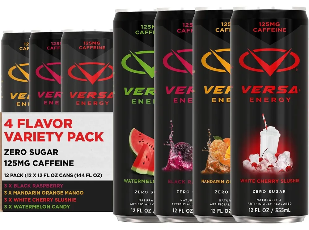 pescience versa energy drink blue raspberry can