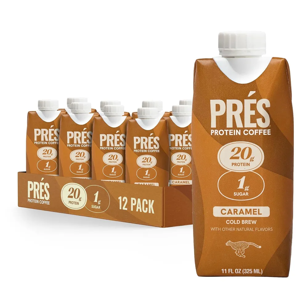 Prés Protein Coffee RTD pres protein coffee caramel cold brew 01