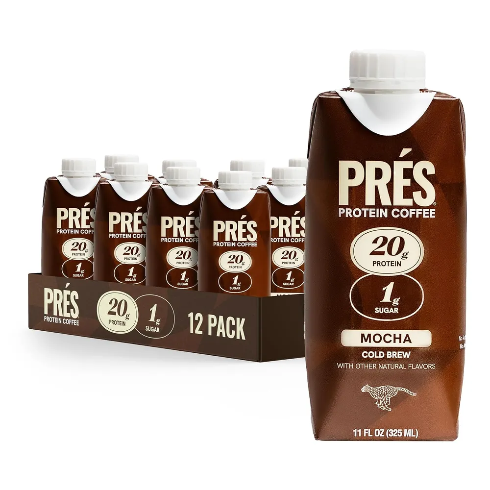 Prés Protein Coffee RTD pres protein coffee mocha cold brew 01