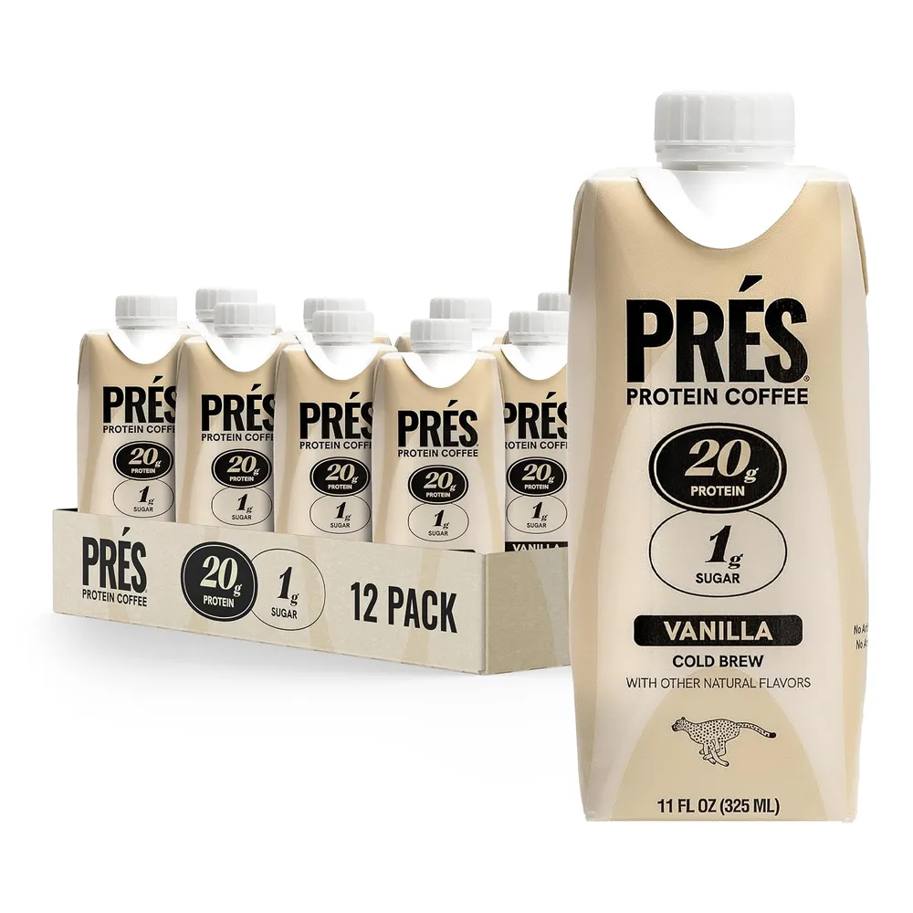 Prés Protein Coffee RTD pres protein coffee vanilla cold brew 01
