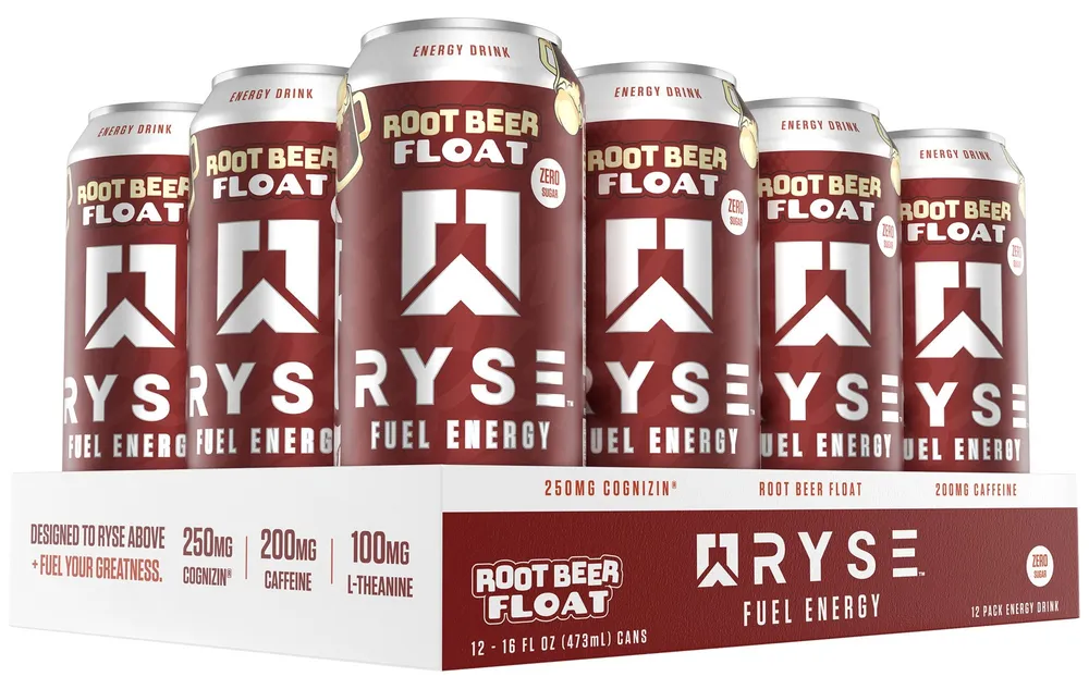 Ryse Fuel Energy Drink - Root Beer Float Rises ryse fuel energy drink root bear float case