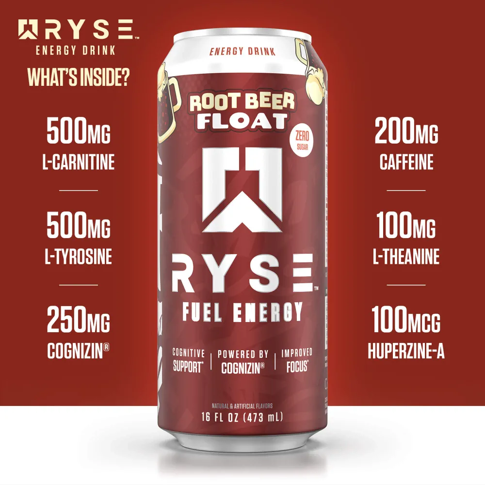 Ryse Fuel Root Beer Float Key Ingredients