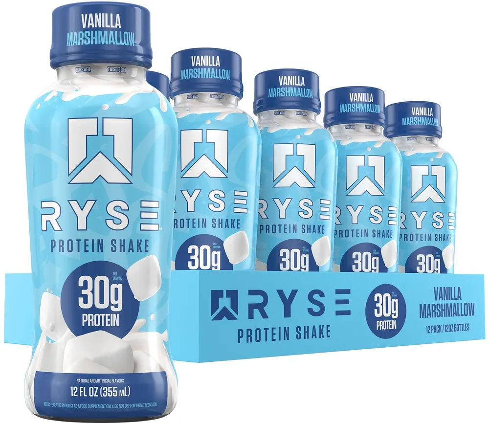 ryse protein shake rtd vanilla marshmallow pack front