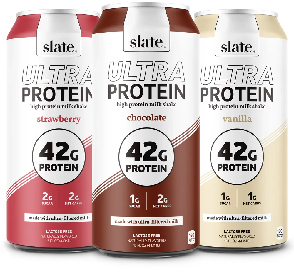 slate ultra protein 42g three cans