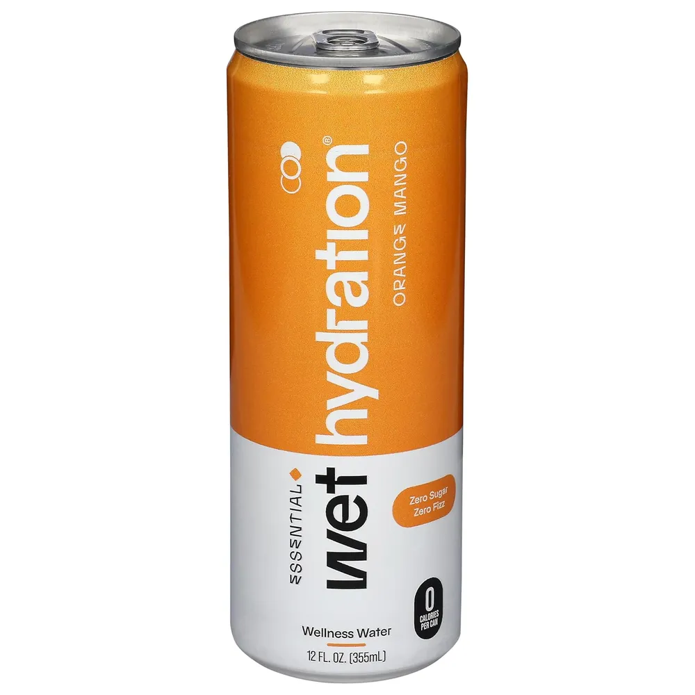 Wet Hydration Electrolyte Water wet hydration electrolyte orange mango front