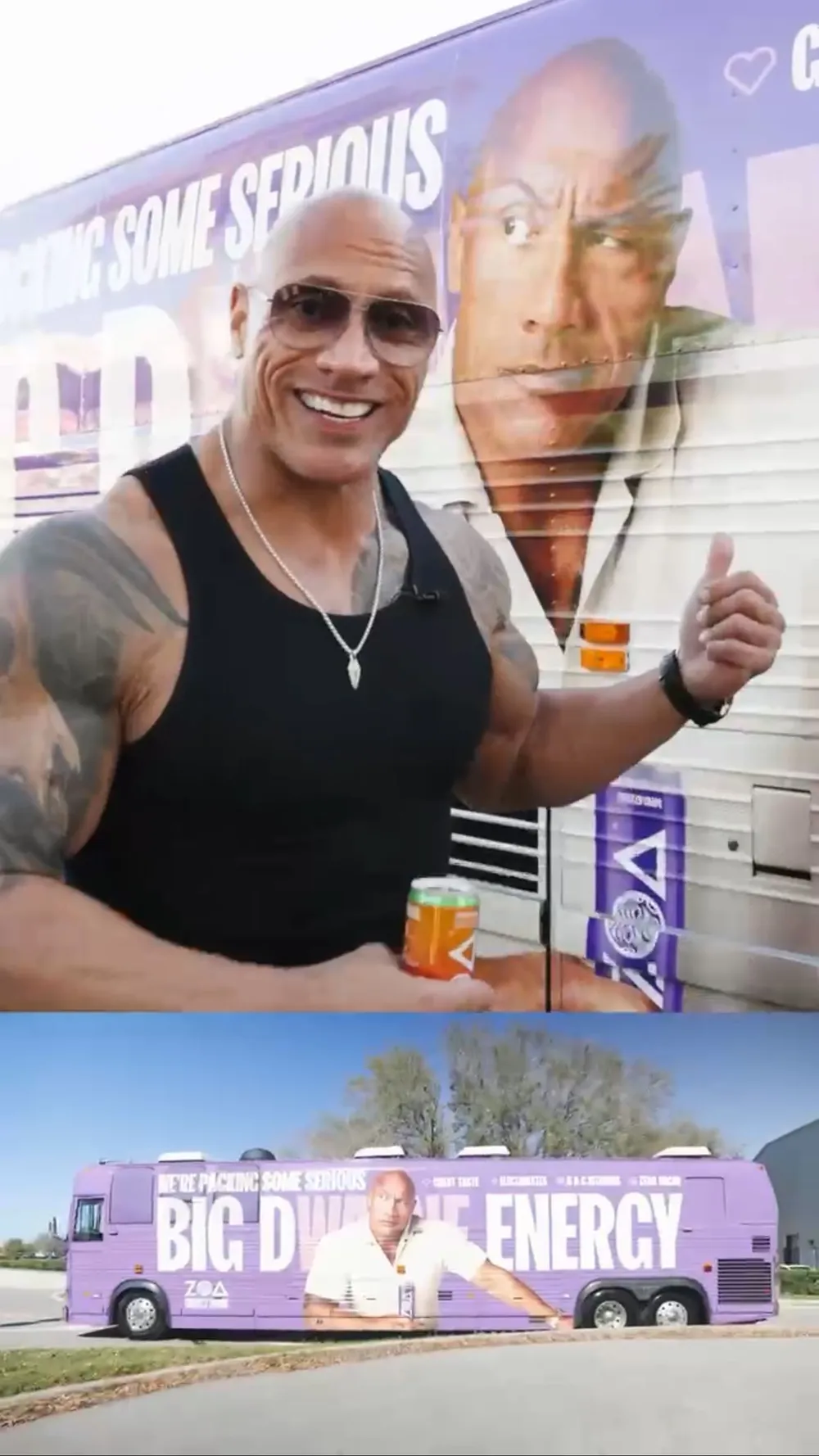 Zoa Energy Drink The Rock Big Dwayne Energy