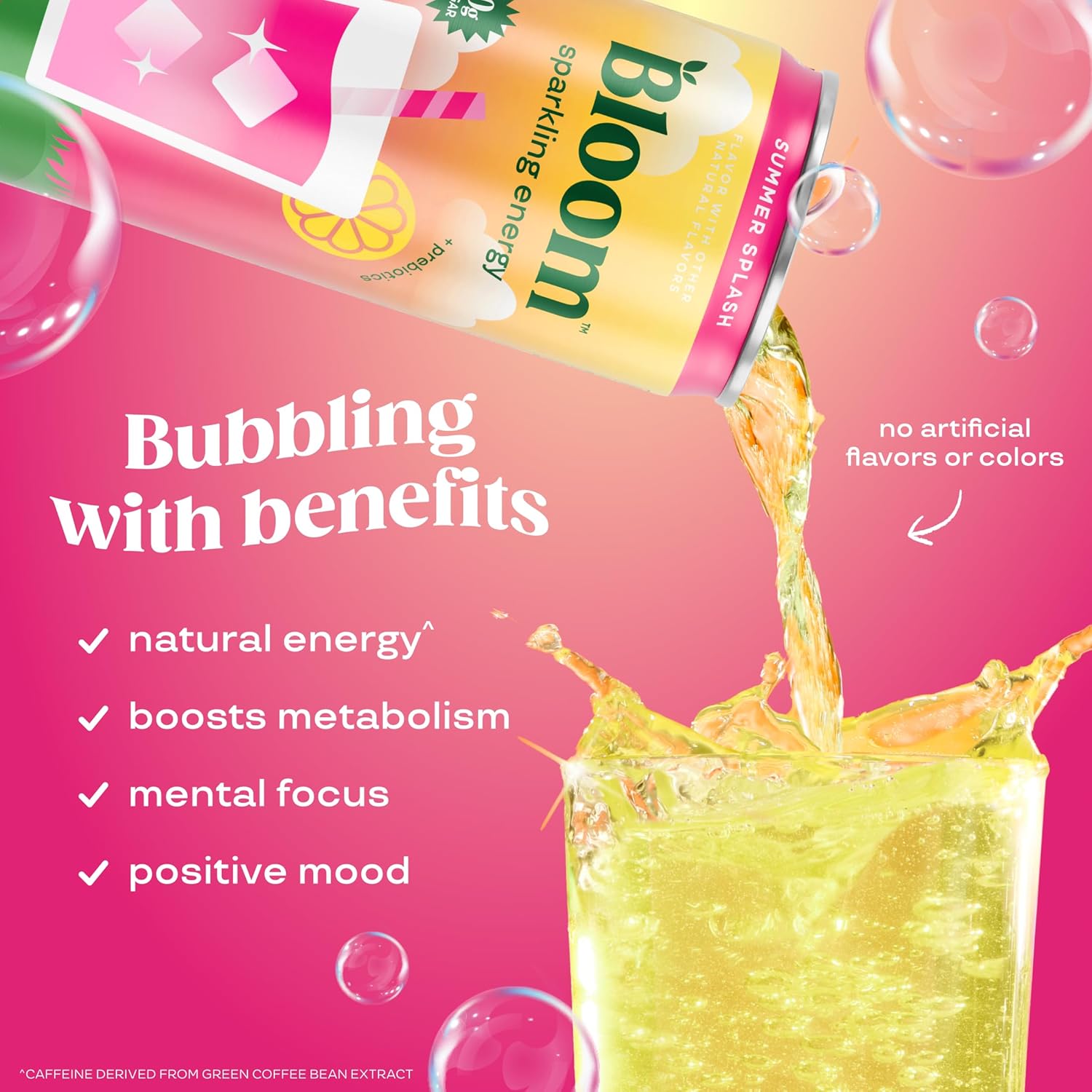 Bloom Shake Bloom Sparkling Energy Gets Summer Splash