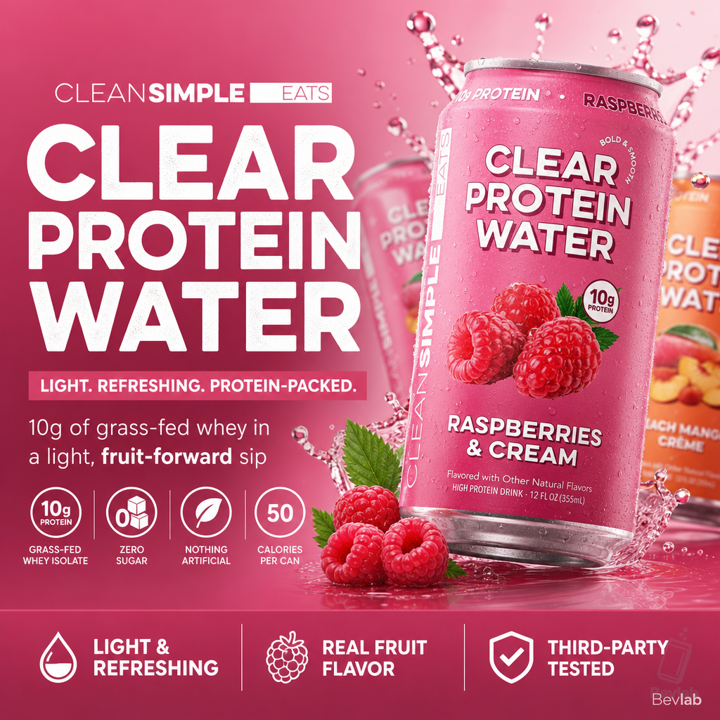 Clean Simple Eats Clear Protein Water
