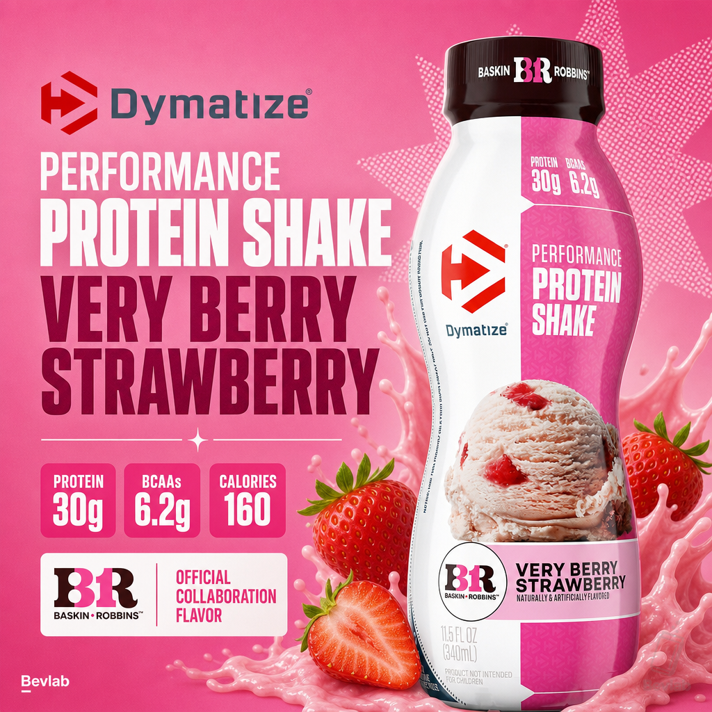 Dymatize RTD Protein Shake in Baskin Robbins Very Berry Strawberry