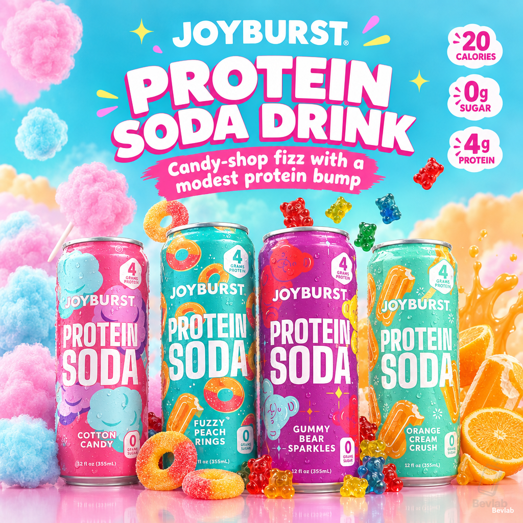 Joyburst Protein Soda: Candy Soda with a Small Protein Bump