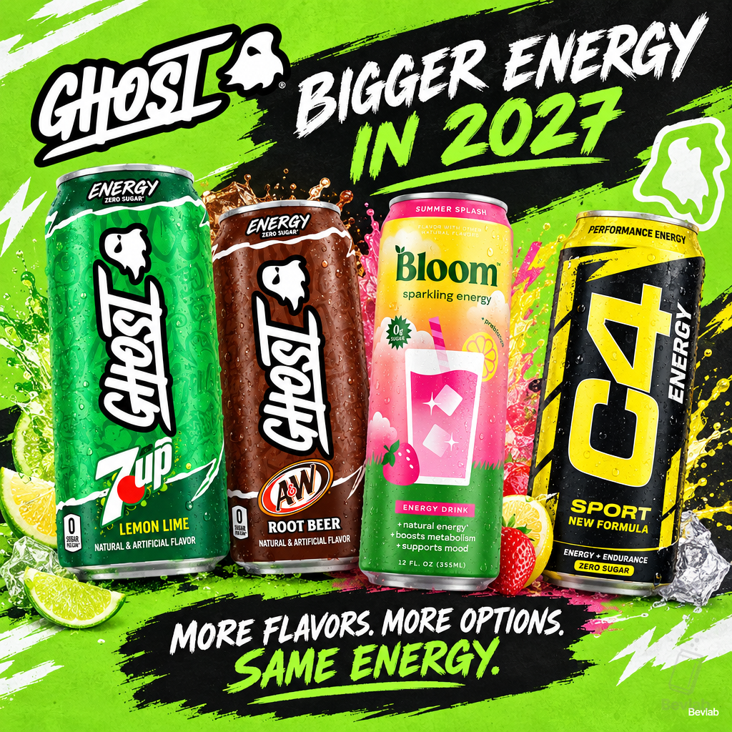 KDP's 2027 Energy Slate: GHOST 7UP Stays, C4 Cocoa Loco, New Bloom