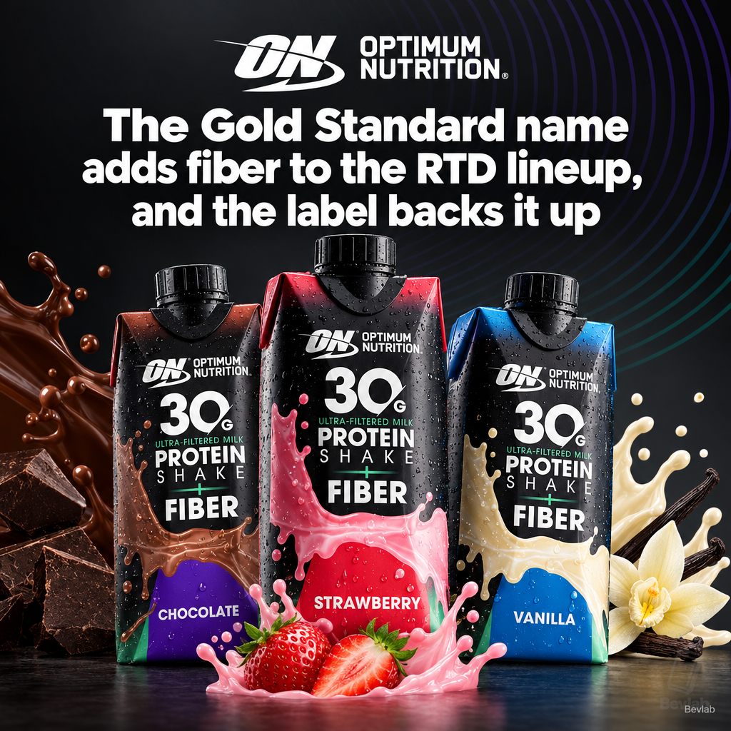 Optimum Nutrition Protein Shake + Fiber RTD