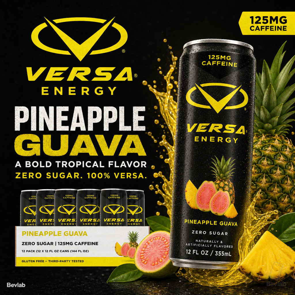 Versa Energy Drink Pineapple Guava Released by PEScience