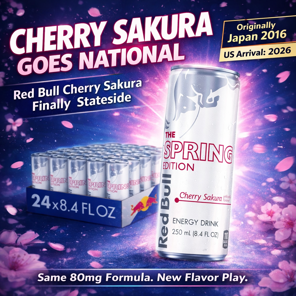 Red Bull Spring Edition Cherry Sakura: First US Spring Drop
